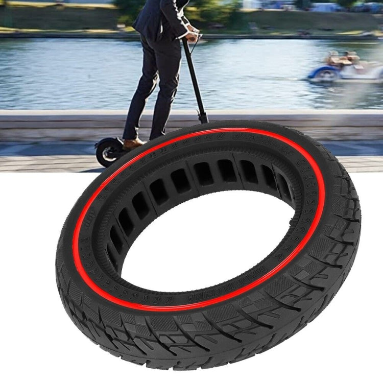 BowLift | For Ninebot Max G30 10 X 2.5 Inch (60/70-6.5) Scooter Solid Rubber Tire Red Line