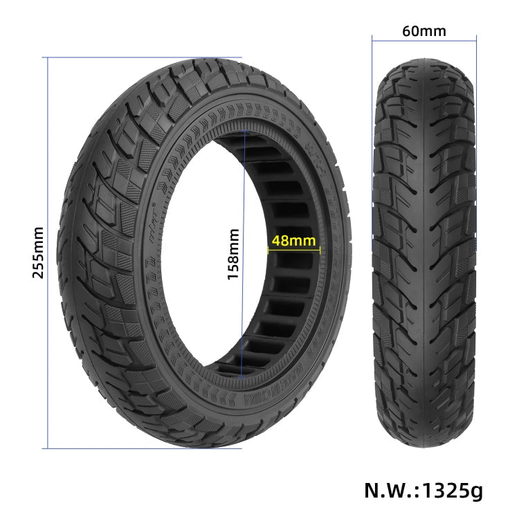 BowLift | For Ninebot Max G30 10 X 2.5 Inch (60/70-6.5) Scooter Solid Rubber Tire Black
