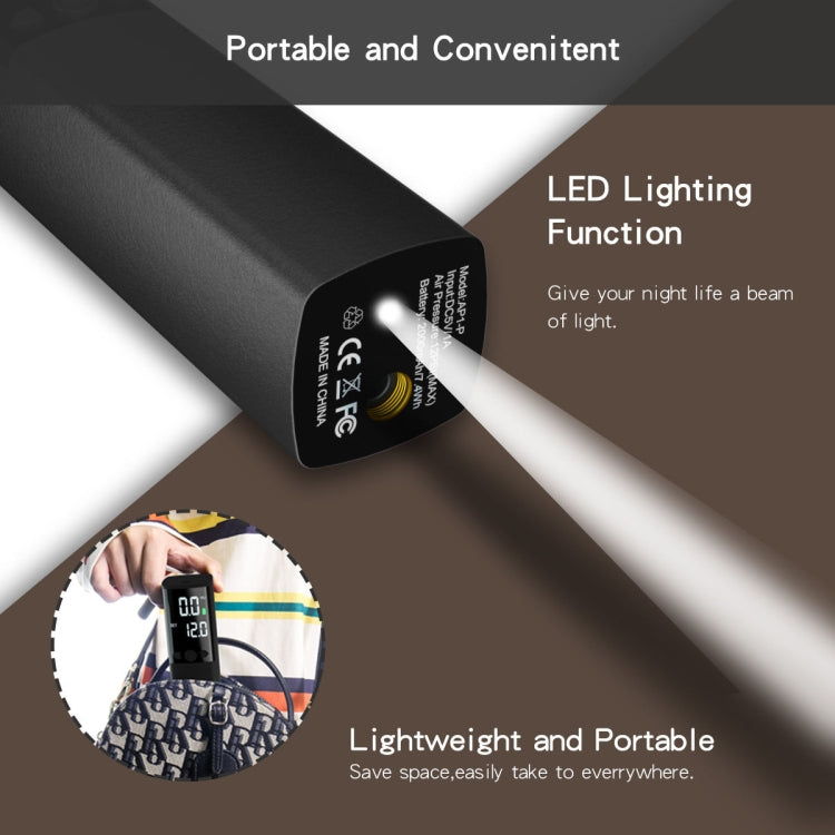 BowLift | AP-04 Wireless Electric Air Pump With LCD Display For Soccer Basketball (Black)