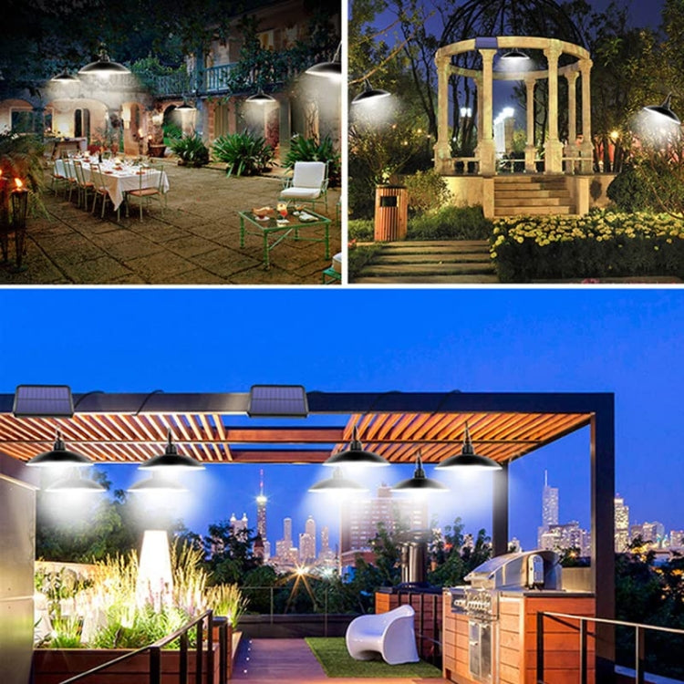 BowLift | IP65 Waterproof Outdoor Solar LED Light Bulb Chandelier Indoor Lights, Specification: Simple White Light with Remote Control