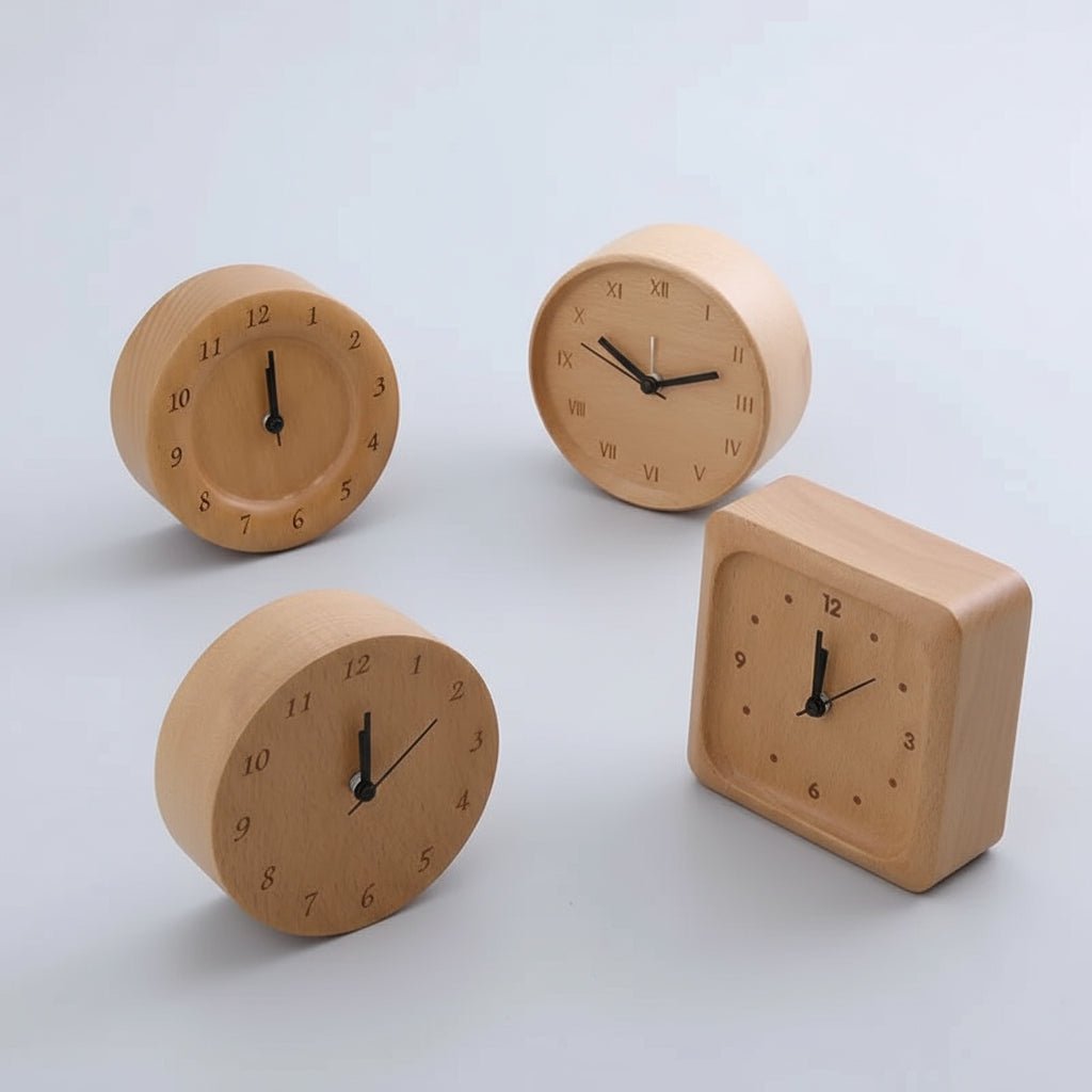 BowLift | Elegant alarm clock made of beech wood for a stylish home
