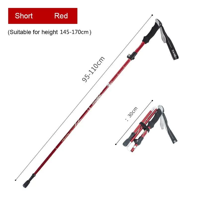 BowLift | Ultralight 5-piece telescopic trekking poles for mountain and hiking tours