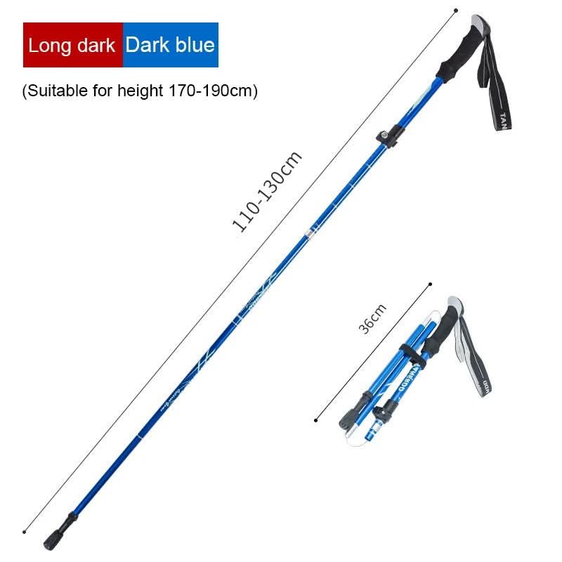 BowLift | Ultralight 5-piece telescopic trekking poles for mountain and hiking tours