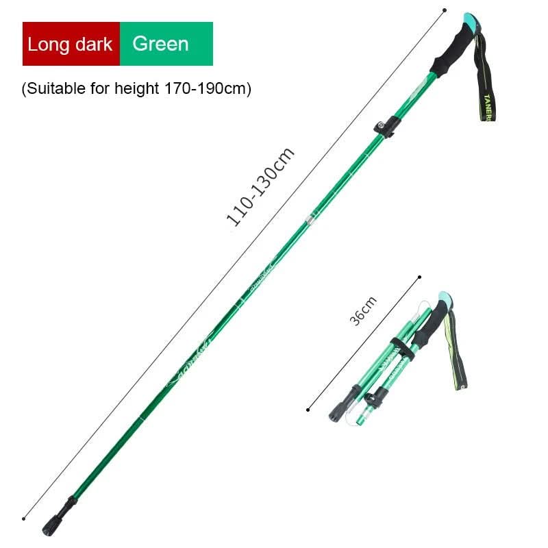 BowLift | Ultralight 5-piece telescopic trekking poles for mountain and hiking tours