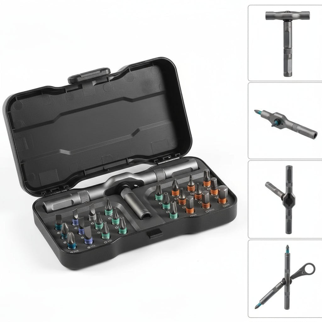 BowLift | Compact 24-in-1 Screwdriver Set for Easy Storage