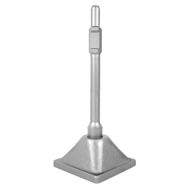 BowLift | 1-3/16" (30mm) Tamper Handle And Tamper Plate, Soil Tamper 6 x 6" Tamper Plate, Concrete Tamper, Asphalt Tool