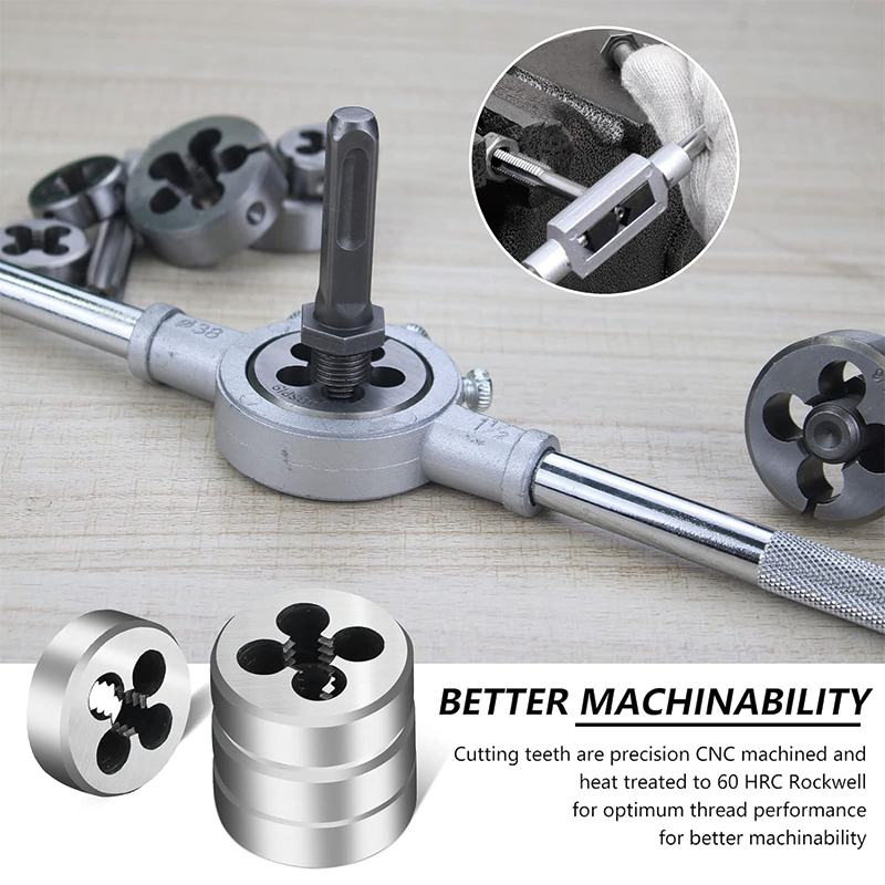 BowLift | 110 Piece Tap and Die Set, Metric Tap and Die Set for Cutting External Internal Threads with Storage Case