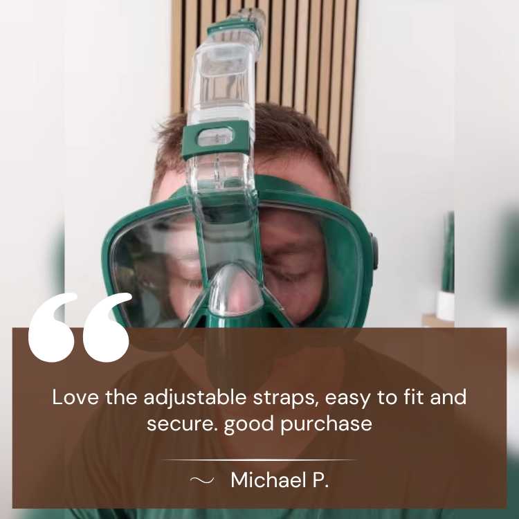 BowLift | Foldable Snorkel Mask with Anti-Fog Lens and Adjustable Strap for Easy Underwater Exploration