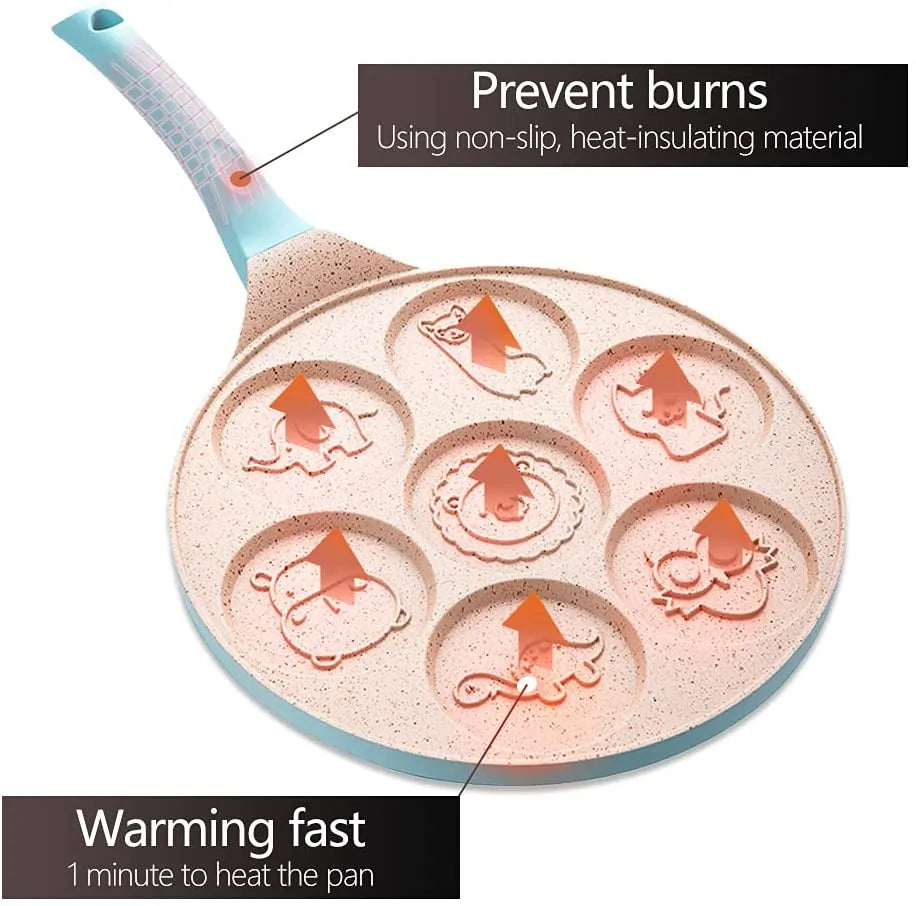 BowLift | Breakfast frying pan for children – Funny pancake & fried egg shapes