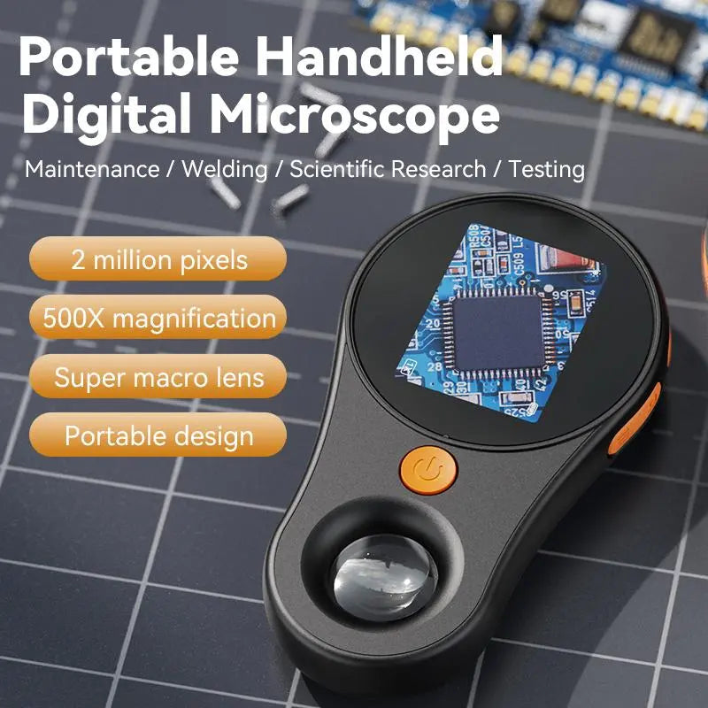 BowLift | Portable Digital Handheld Magnifier with 500x Magnification & 2" LCD