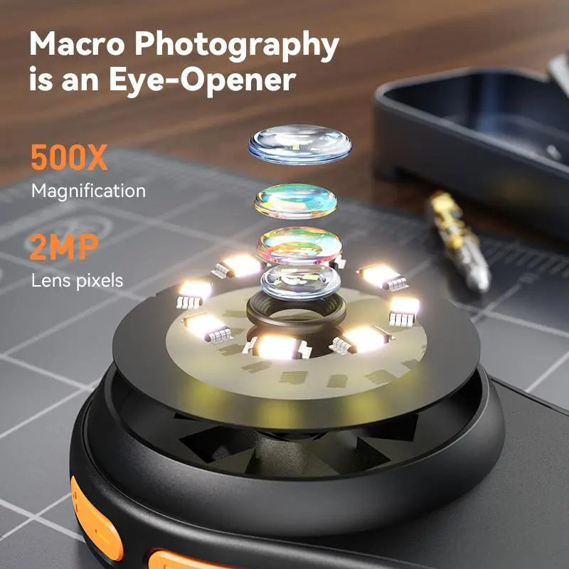 BowLift | Portable Digital Handheld Magnifier with 500x Magnification & 2" LCD