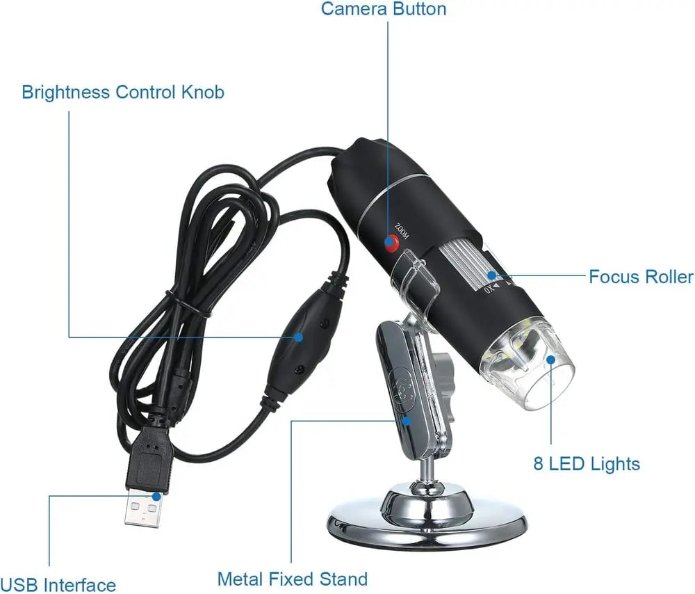 BowLift | Portable digital camera microscope with 1600x zoom