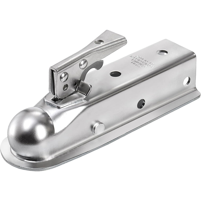 BowLift | Straight Trailer Tongue Coupler for 2 Inch Ball Hitch, 2" Channel Width 3500 Lbs Trailer Tongue Coupler