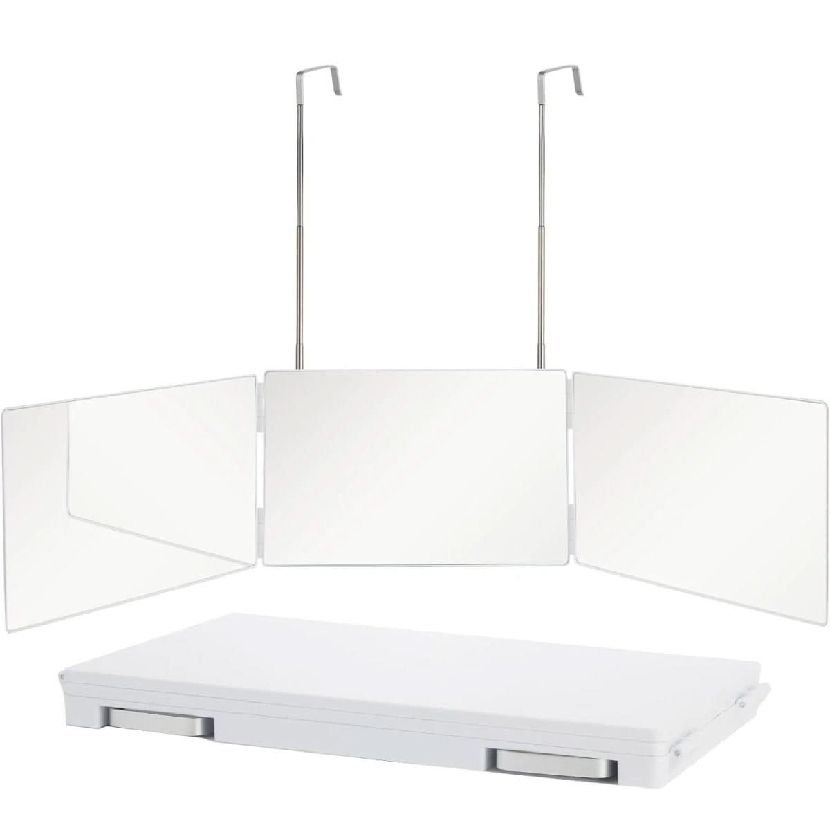 BowLift | Foldable 3-way mirror with hook for make-up, hair styling & shaving