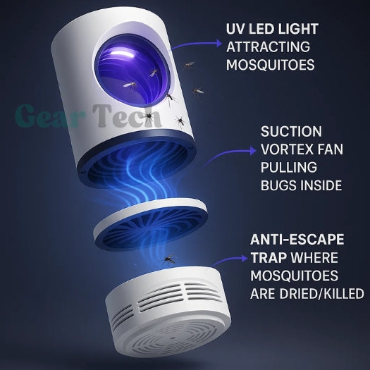 BowLift | InsectoStop UV Fly Catcher – Electric Mosquito Lamp for Indoor and Outdoor