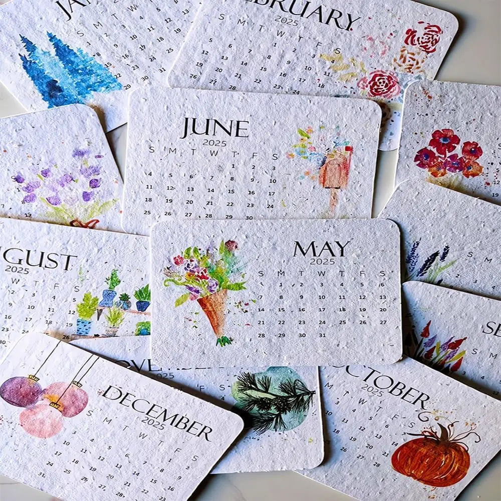 BowLift | Eco-friendly Plantable Seed Calendar 2025 – Grow Year-Round