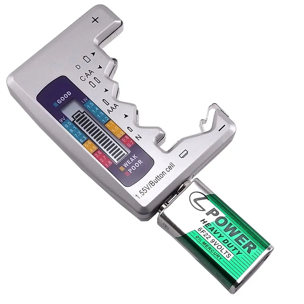 BowLift | Universal Battery Tester – Quick Test for AA, AAA, 9V & Button Cells