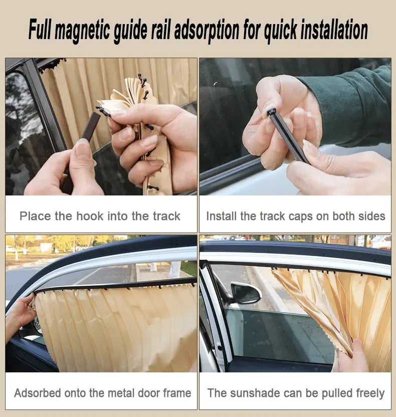 BowLift | Universal sunshade for car windows with magnetic attachment and UV pRedection