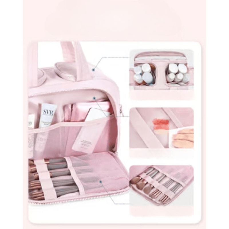 BowLift | Compact toiletry bag with hook & compartment division