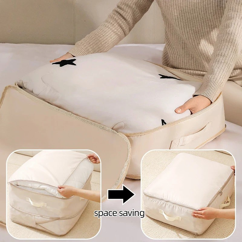 BowLift | COMPACT STORAGE BAG – Compression bag for clothing & blankets with zipper & carrying handle