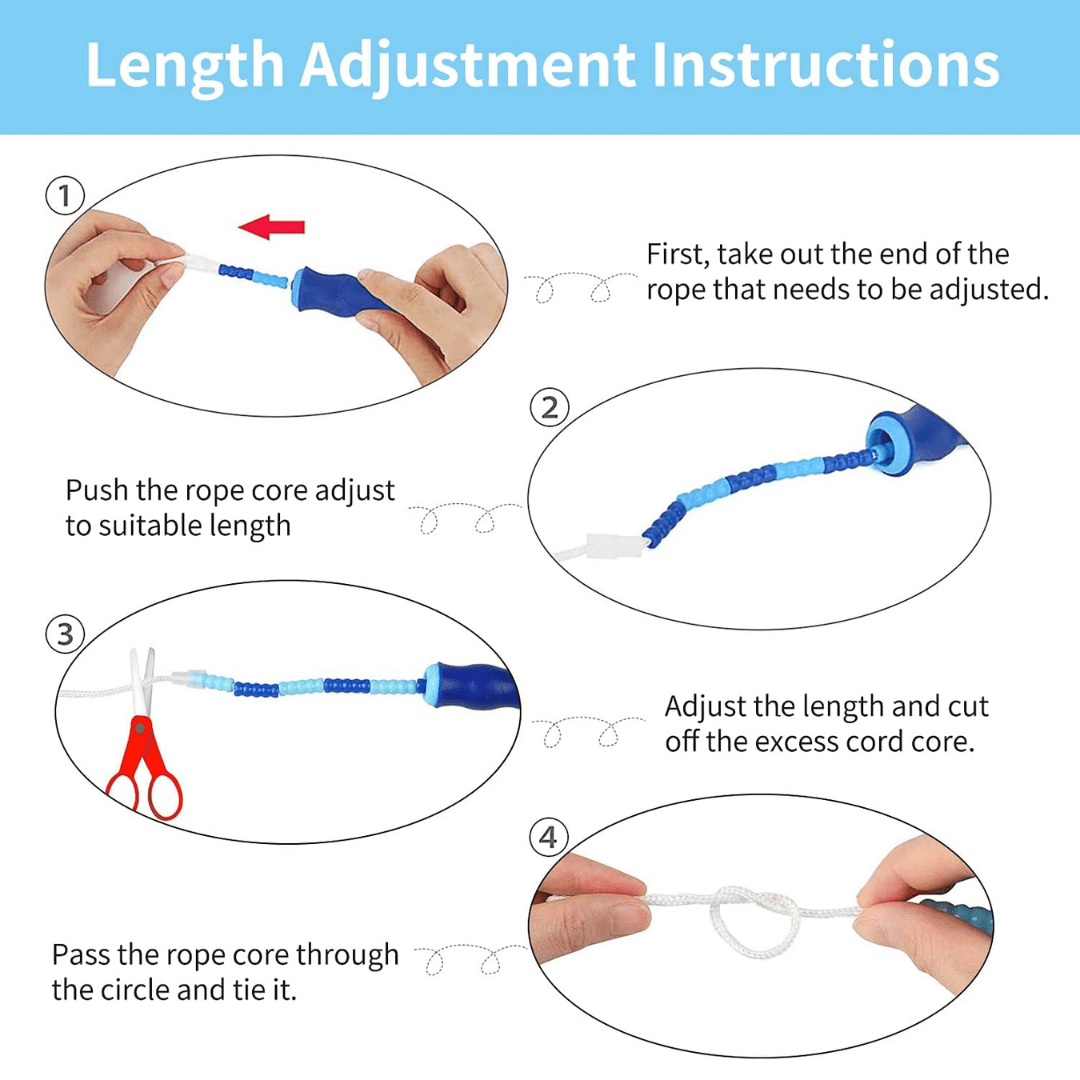 BowLift | Adjustable bead skipping rope for cardio & endurance training