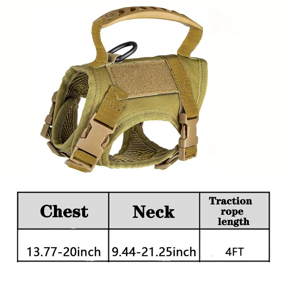 BowLift | Adjustable Tactical Pet Harness with Control Handle for Cats and Large Dogs