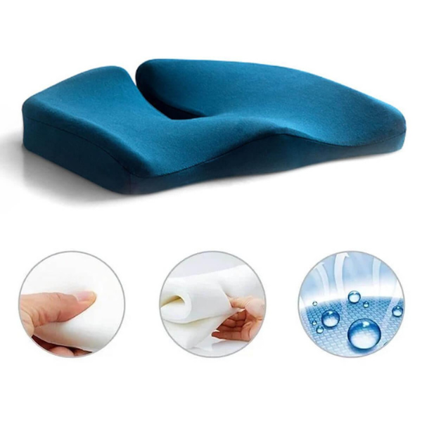 BowLift | ErgoRelief Seat Cushion – Ergonomic Memory Foam Cushion for Back and Tailbone