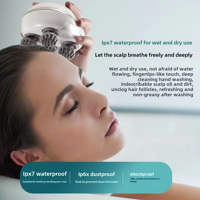 BowLift | Electric Scalp and Body Massager with Red Light Therapy for Stress and Muscle Tension Relief