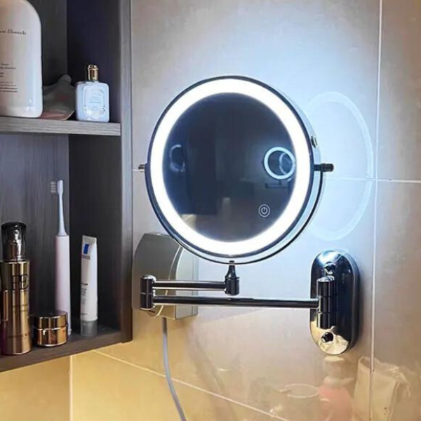 BowLift | Professional LED Makeup Mirror Double-Sided View and Bright Light