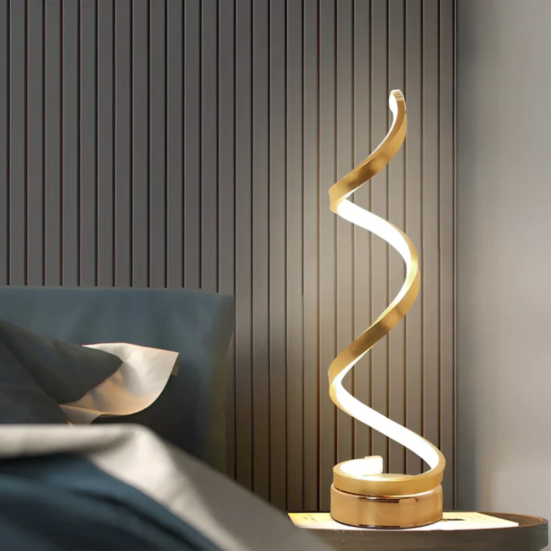 BowLift | Dimmable Modern Spiral Table Lamp - LumaSpiral