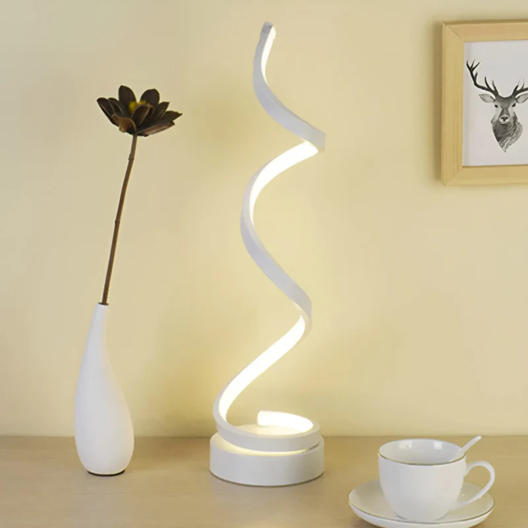 BowLift | Dimmable Modern Spiral Table Lamp - LumaSpiral