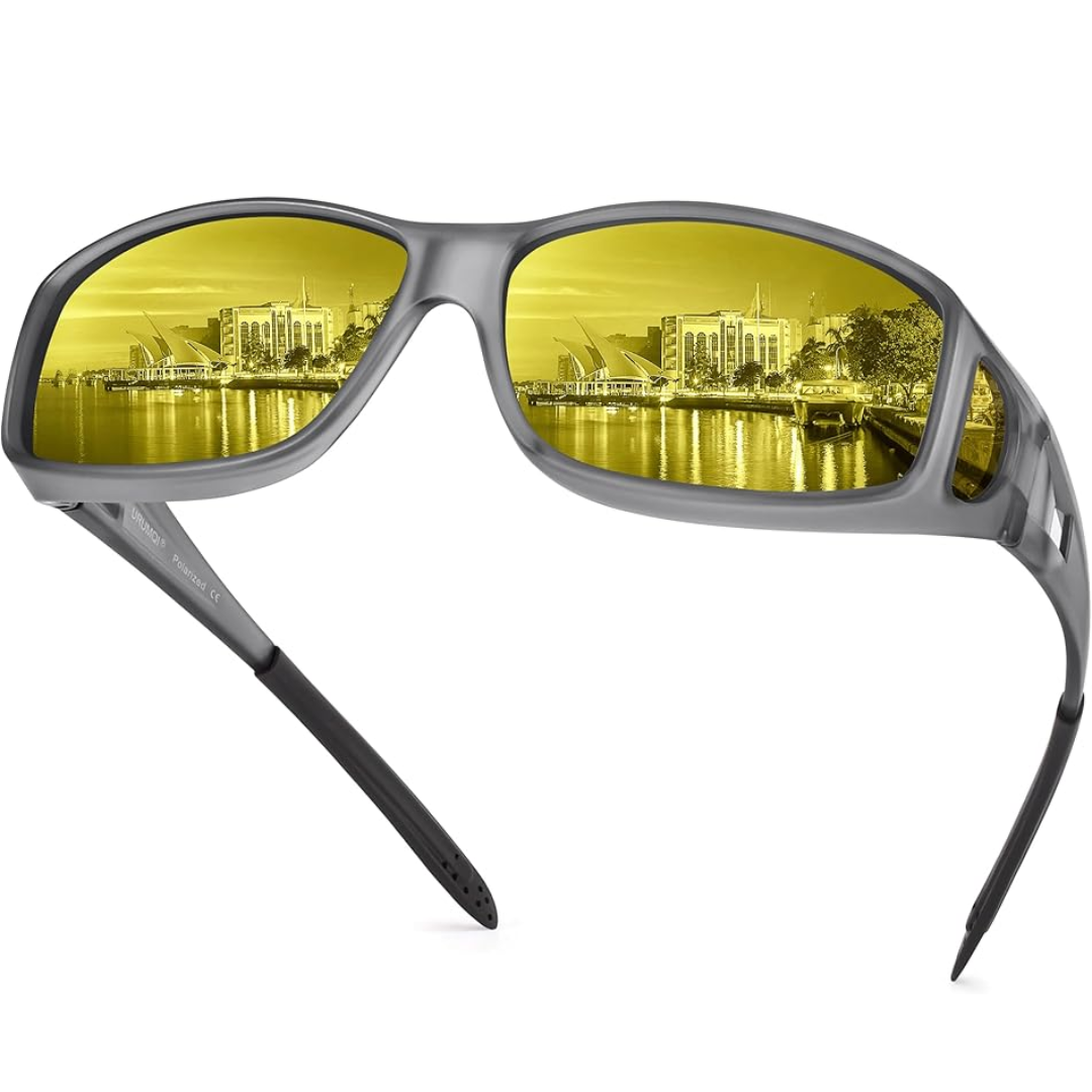 BowLift | Polarised Night Vision Driving Glasses | Anti-Glare, Lightweight & Ideal for Low-Light Conditions