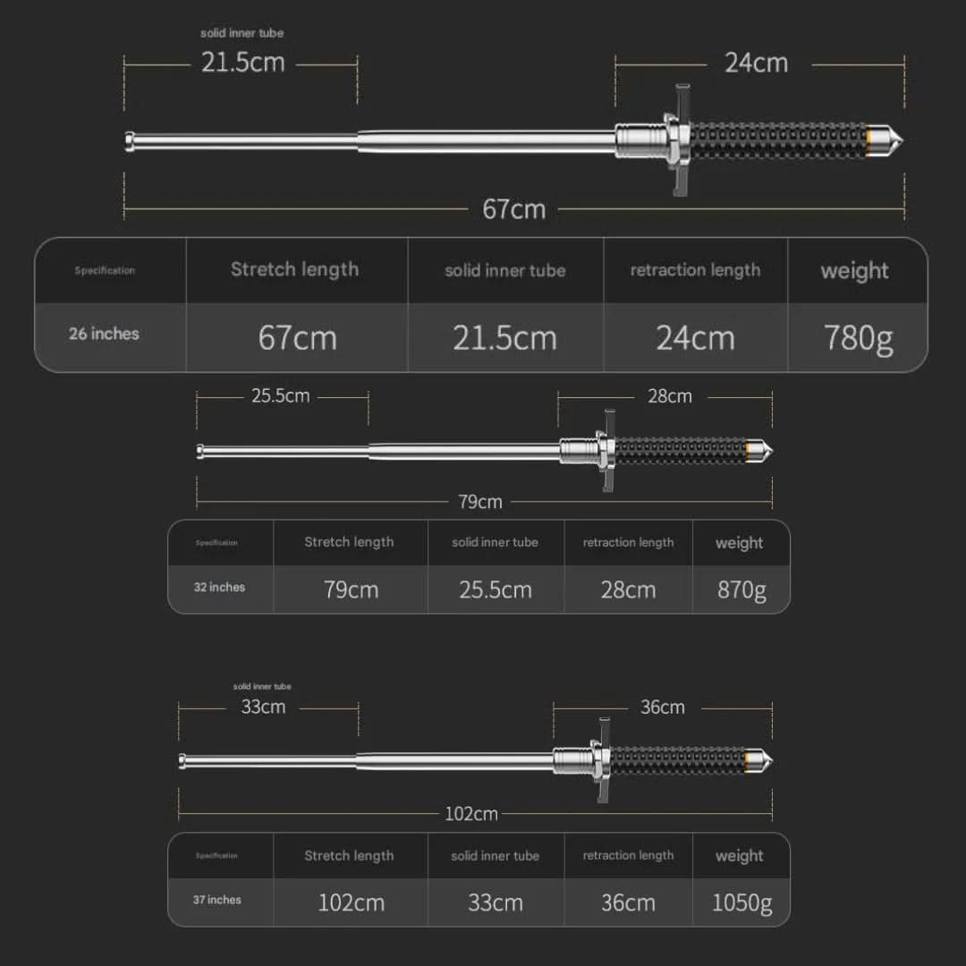 BowLift | Adjustable trekking pole with secure grip