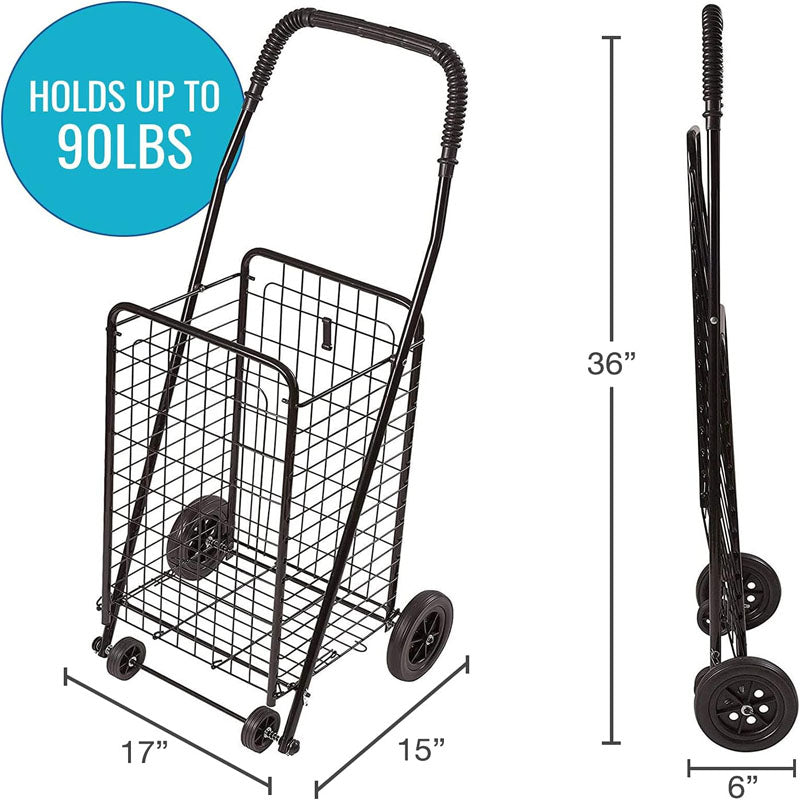 BowLift | Utility Carts with Wheels 90lbs to be used for Shopping Grocery Laundry and Stair Climber Cart