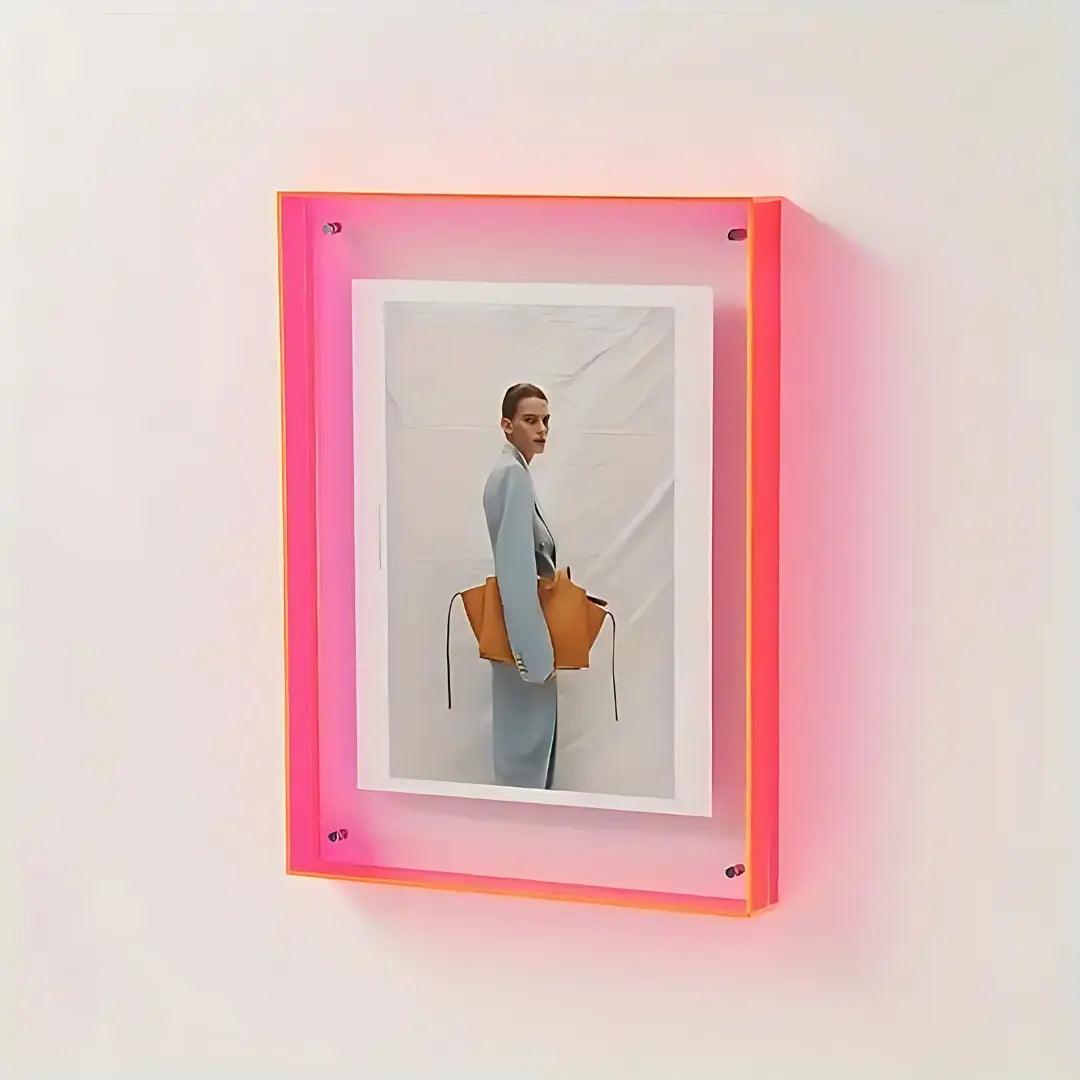 BowLift | AuraFrame - Transparent Neon Light Photo Frame