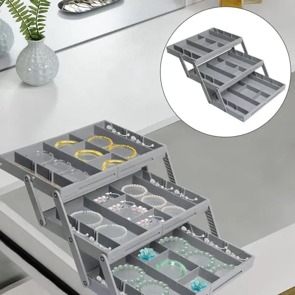 BowLift | Adjustable Multilevel Drawer Organizer for Effortless Storage