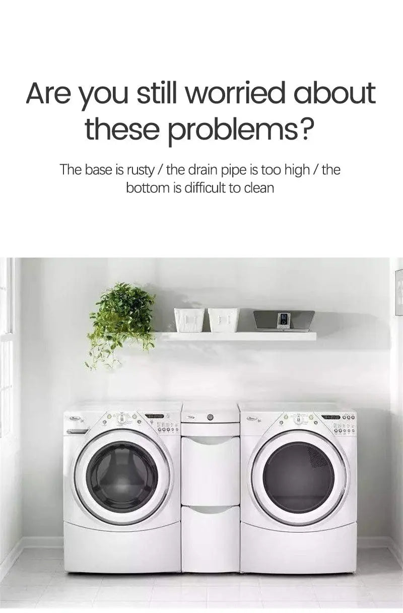 BowLift | Adjustable Washing Machine Stand with Wheels