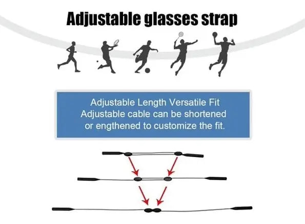 BowLift | Adjustable Silicone Glasses Strap – Non-Slip & Skin-Friendly