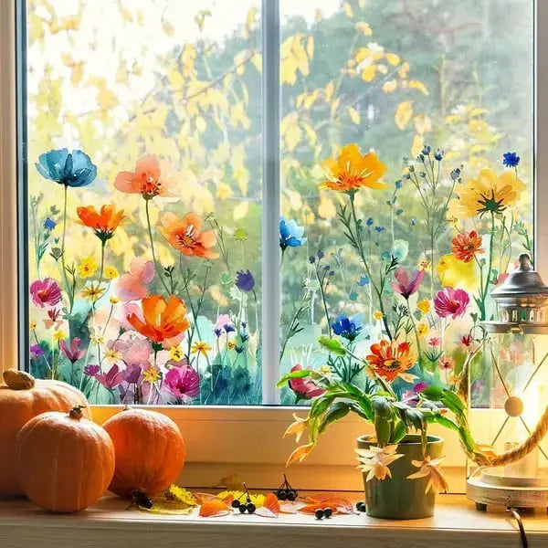 BowLift | Window decoration with double-sided floral print |
