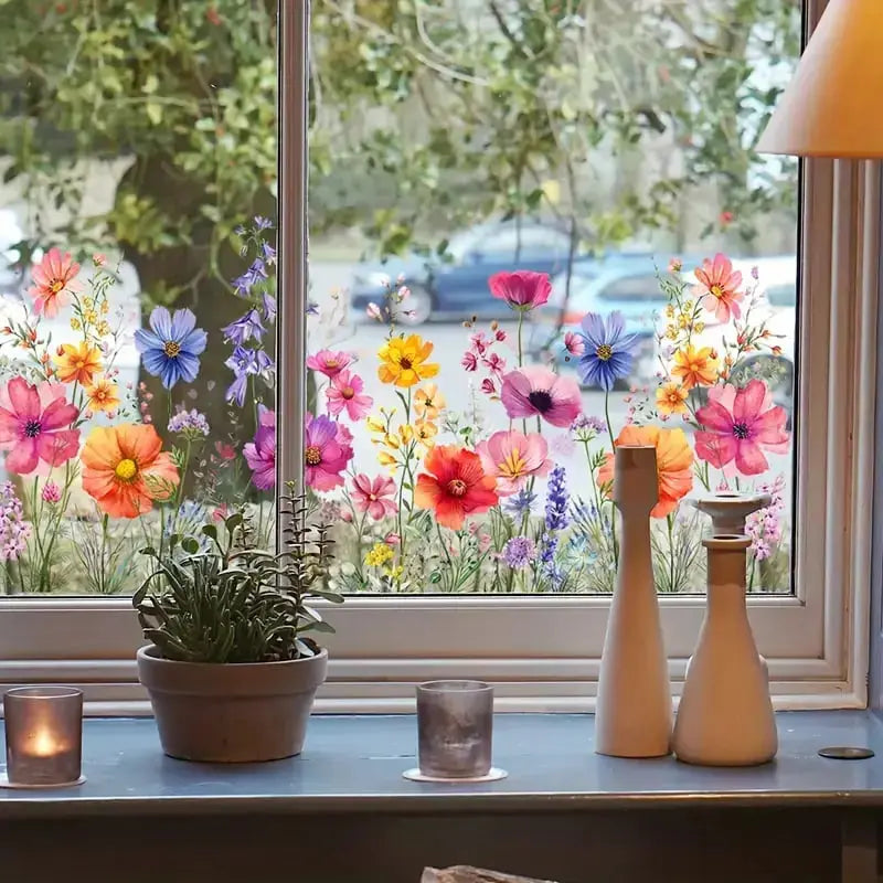 BowLift | Window decoration with double-sided floral print |