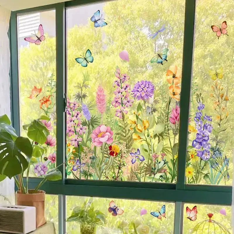 BowLift | Window decoration with double-sided floral print |