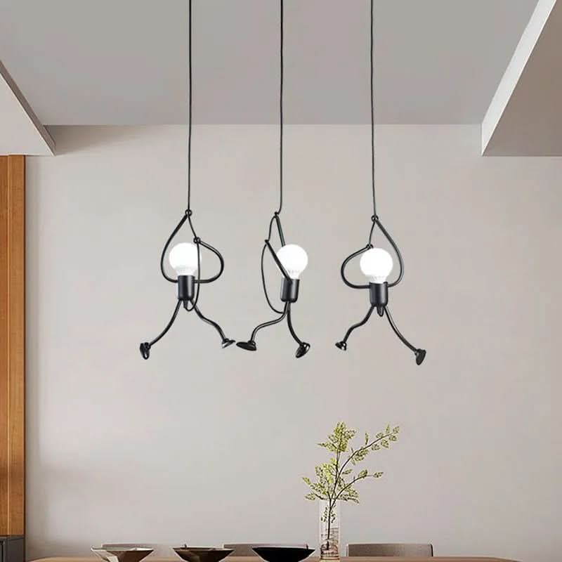 BowLift | Cheerful Doll-Shaped Adjustable Pendant Light