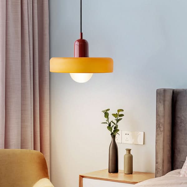 BowLift | Bauhaus Colored Glass Pendant Light