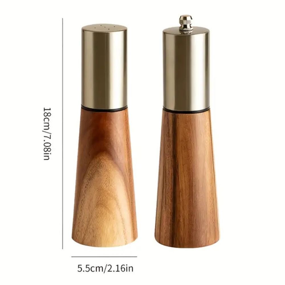BowLift | Elegant salt and pepper mill set made of wood