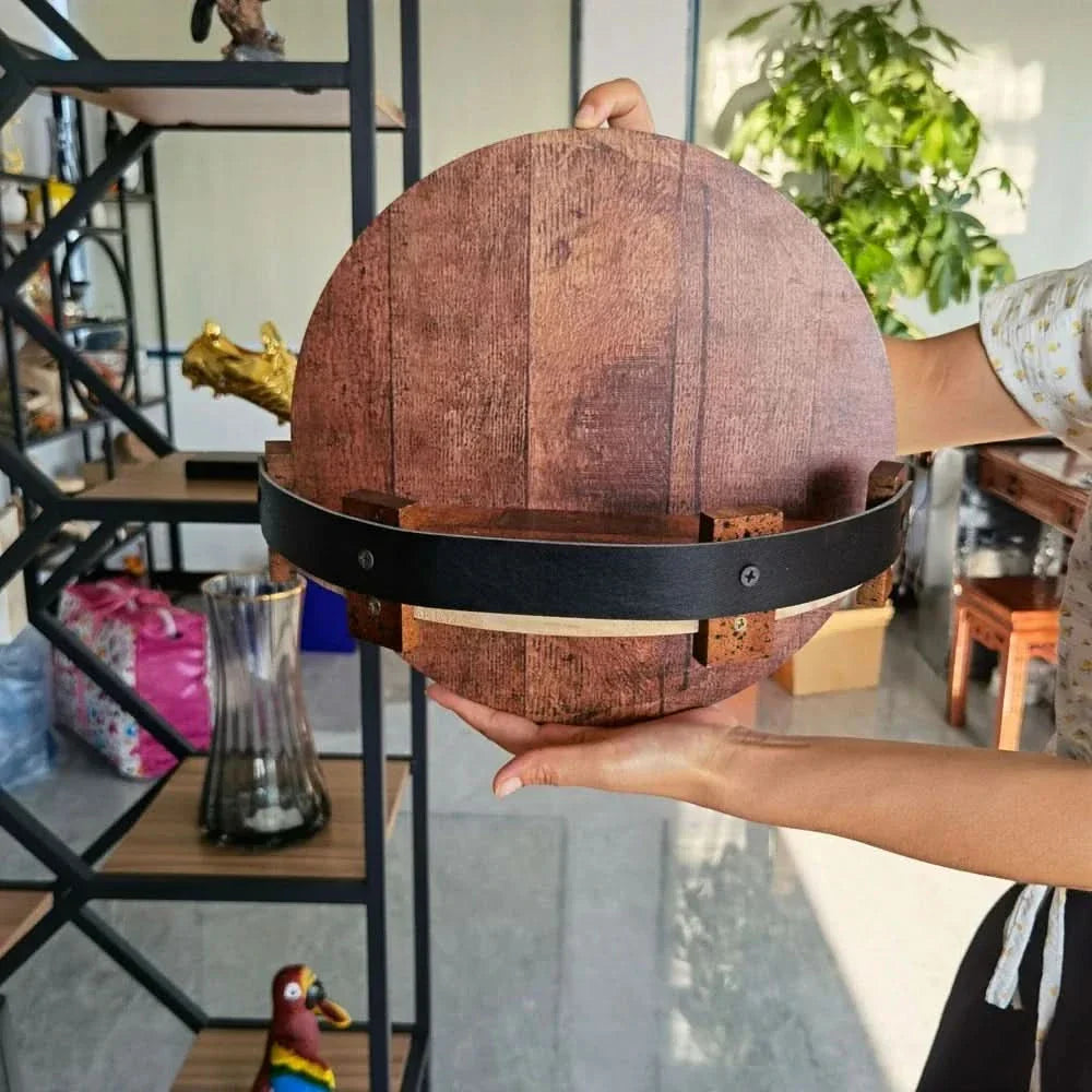 BowLift | Handmade Wooden Wall Bottle Rack – 7 Bottles