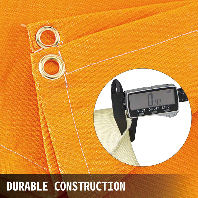 BowLift | Welding Blankets,8 x 10 Ft,Fiberglass Fire Retardant Blanket,Welding Mat Welding Fireproof Thermal Resistant Insulation,Orange