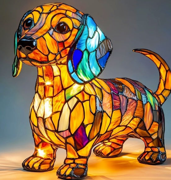 BowLift | GlowPaw Dog Tribute Lamp – Handmade Acrylic Night Light for Dog Lovers (USB Powered)