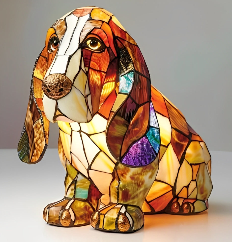 BowLift | GlowPaw Dog Tribute Lamp – Handmade Acrylic Night Light for Dog Lovers (USB Powered)