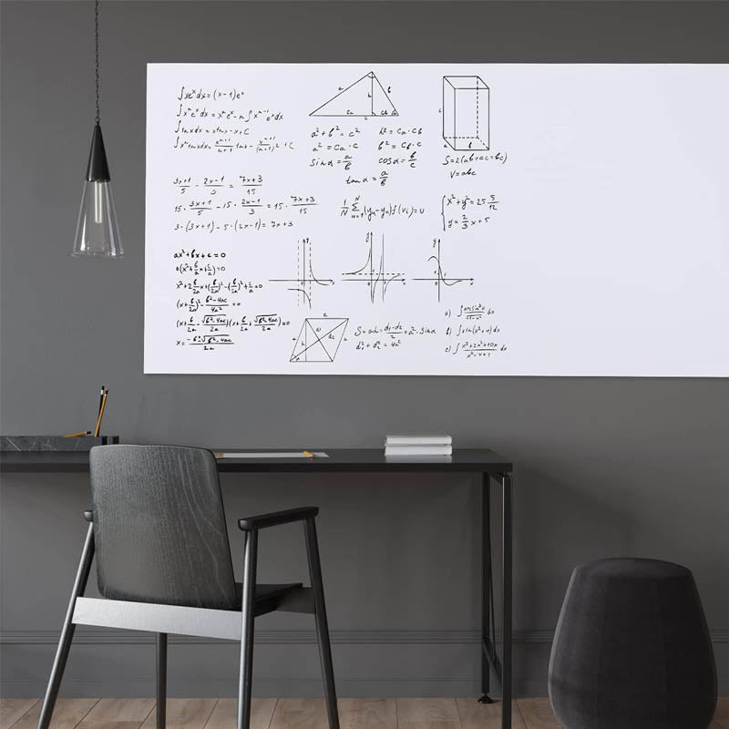 BowLift | Whiteboard Sticker 35.4" x 78.7" Large Whiteboard Wallpaper Peel and Stick with 1 Marker