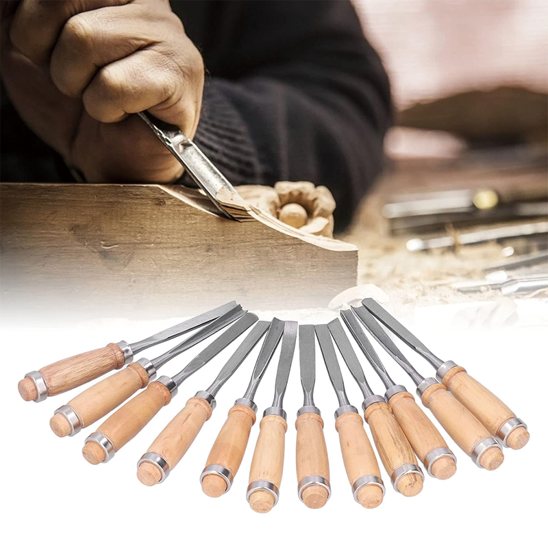 BowLift | 12Pcs Wood Turning Tools, HSS Blade Woodworking Lathe Chisel Set, for Modeling, Carving, Cutting,Woodworking Carving Gouge Accessories